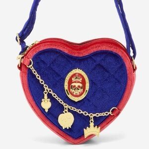 New Loungefly Disney Snow White / Evil Queen Velvet Crossbody Bag